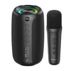 Altavoz Bluetooth portátil Zealot M2 RGB para exteriores de 8 W. Incluye micrófono (negro).