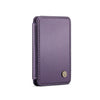 JEEHOOD J05 Bolsa para tarjetas magnéticas RFID de doble pliegue (morada)
