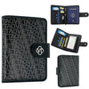 VIETAO VT-ZP-240 Tarjetero multifuncional de cuero para pasaporte (negro y gris)