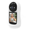 Cámara de videollamada bidireccional V5 de 2 MP para el hogar, HD, a todo color, compatible con llamadas con un solo clic, enchufe estadounidense (blanca)