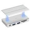 ORICO HST-2A1CTS Estación de acoplamiento magnética desmontable 5 en 1 USB 3.0 (plateada)