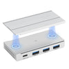 ORICO HST-3A1C Estación de acoplamiento magnética desmontable USB 3.0 4 en 1 (plateada)