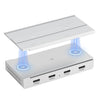 ORICO HST-4C 4 en 1 USB 3.2 de 10 Gbps, estación de acoplamiento magnética desmontable (plateada)