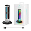 Base de carga para mando de juegos 4 en 1 JYS NS2318 para Nintendo Switch 1/2 con luz RGB (transparente)
