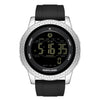 NORTH EDGE APOLLO Reloj deportivo inteligente multifunción con correa de silicona para exteriores, resistente al agua, para hombre (negro y plateado)