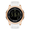 NORTH EDGE APOLLO Reloj deportivo inteligente multifunción con correa de silicona para hombre, resistente al agua y al aire libre (oro blanco)