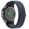 Correa de reloj de nailon con cierre de velcro y liberación rápida para Garmin de 26 mm (gris oscuro)