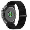 Correa de reloj de liberación rápida con cierre de velcro de nailon para Garmin de 26 mm (negra)
