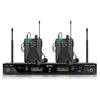 Sistema de Monitoreo In-Ear Inalámbrico DEBRA ST-202 UHF Estéreo | Transmisor y 2 Receptores