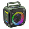 Altavoz Bluetooth estéreo Zealot PT01 portátil para exteriores, 30 W, IPX6 RGB (verde)