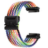 Correa trenzada con hebilla de paracaídas para Amazfit T-Rex 2 (arcoíris blanco)