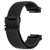 Correa trenzada con hebilla de paracaídas para Amazfit T-Rex Pro (negra)