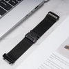 Correa de acero inoxidable milanesa con hebilla de paracaídas para Amazfit T-Rex 3 (negra)