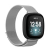 Para Fitbit Versa 3 / Fitbit Sense Magnetic Milano Watch Band, tamaño: tamaño grande (plata)
