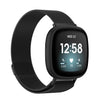 Para Fitbit Versa 3 / Fitbit Magnetic Milano Watch Band, tamaño: Código pequeño (negro)