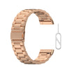Para Fitbit Versa 3 / Fitbit Sense 3-Blass Band de reloj de acero inoxidable con herramientas de desmontaje (oro rosa)