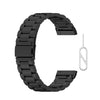 Para Fitbit Versa 3 / Fitbit Sense 3-Blass Band de reloj de acero inoxidable con herramientas de desmontaje (negro)