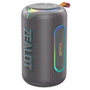 Altavoz Bluetooth portátil Zealot MP1 de 60 W con RGB para exteriores (gris)