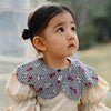 Babero infantil Benzdeer con forma de pétalo, toalla de saliva, flores de cerezo