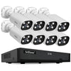 SriHome NVS008-AHD006 Kit de grabadora de vídeo en red XVR de 8 canales y 2 MP HD (enchufe de la UE)