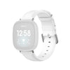 Para Fitbit Versa 3 / Fitbit Sense Round Tail Watch Band, tamaño: tamaño libre (blanco)