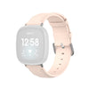 Para Fitbit Versa 3 / Fitbit Sense Round Tail Watch Band, tamaño: tamaño libre (rosa claro)