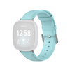 Para Fitbit Versa 3 / Fitbit Sense Round Tail Watch Band, tamaño: tamaño libre (azul claro)