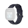 Para Fitbit Versa 3 / Fitbit Sense Round Tail Watch Band, tamaño: tamaño libre (azul marino)