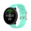 Para correa de reloj de silicona con textura de punto polar POLAR, tamaño: tamaño libre (verde azulado)