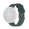 Para correa de reloj de silicona con textura de punto polar POLAR, tamaño: tamaño libre (verde oliva)