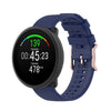 Para correa de reloj de silicona con textura de punto polar POLAR, tamaño: tamaño libre (azul medianoche)