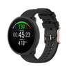 Para correa de reloj de silicona con textura de punto polar POLAR, tamaño: tamaño libre (negro)