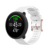 Para correa de reloj de silicona con textura de punto polar POLAR, tamaño: tamaño libre (blanco)
