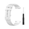 Para Garmin Forerunner 745 Banda de reloj de liberación rápida de cuadrícula pequeña con destornillador, tamaño: tamaño libre 22 mm (blanco)