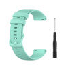 Para Garmin Forerunner 745 Banda de reloj de liberación rápida de cuadrícula pequeña con destornillador, tamaño: tamaño libre 22 mm (verde azulado)