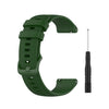 Para Garmin Forerunner 745 Banda de reloj de liberación rápida de cuadrícula pequeña con destornillador, tamaño: tamaño libre 22 mm (ArmyGreen)