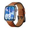 Correa de cuero con agujeros para Huawei Watch Fit 2 (marrón)