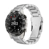 Correa de reloj de liberación rápida de aleación de titanio con hebilla de seguridad curvada para Garmin de 22 mm (plateada)