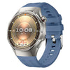 Correa de silicona de color sólido con hebilla de acero plateado para Huawei Watch GT 6 Pro (azul topacio)