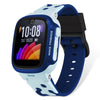 Correa de silicona bicolor con hebilla negra para Imoo Watch Phone D2/D3/Z6/Q5 (azul)