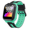Correa de silicona bicolor con hebilla negra para reloj Imoo Q1A/D2 (negro y verde)