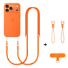 Correa ajustable para teléfono móvil cruzada con doble hebilla XDcase (naranja)