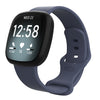 Para Fitbit Versa 4 / Versa 3 / Sense 2 / Sense Silicone Watch Band, tamaño: L (azul gris)