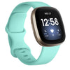 Para Fitbit Versa 4 / Versa 3 / Sense 2 / Sense Silicone Watch Band, tamaño: L (verde menta)