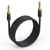 Cable de audio mono macho a macho de 6,35 mm para mezclador, longitud: 3 m (negro)
