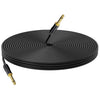 Cable de audio mono macho a macho de 6,35 mm para mezclador, longitud: 10 m (negro)