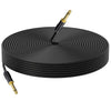 Cable de audio mono macho a macho de 6,35 mm para mezclador, longitud: 20 m (negro)