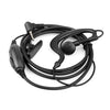 Auriculares con micrófono y walkie-talkie RETEVIS EE090Z de 1 pin para RETEVIS RT20 (Negro)