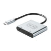 Adaptador convertidor de carga para gafas AR USB-C / Tipo-C a doble Tipo-C, PD 100W, USB 3.0 V77G 4K 60Hz (Gris espacial)