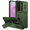 Funda deslizante con soporte MagSafe para Samsung Galaxy S26 5G (verde)